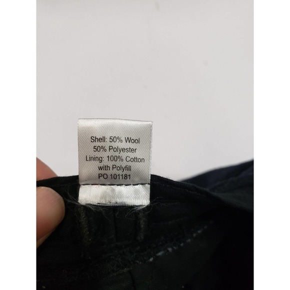 San Diego Hats Mens One Size Black Canvas Lined‎ Flat Top Beanie Wool Blend Cap - Picture 7 of 7